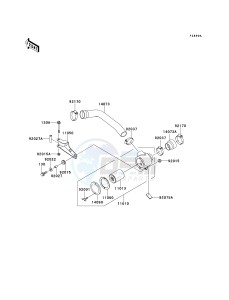 KAF 620 A [MULE 2510 4X4] (A1-A5) [MULE 2510 4X4] drawing OPTIONAL PARTS-- AIR CLEANER-BEL CON- -