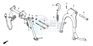 CB250 drawing STAND