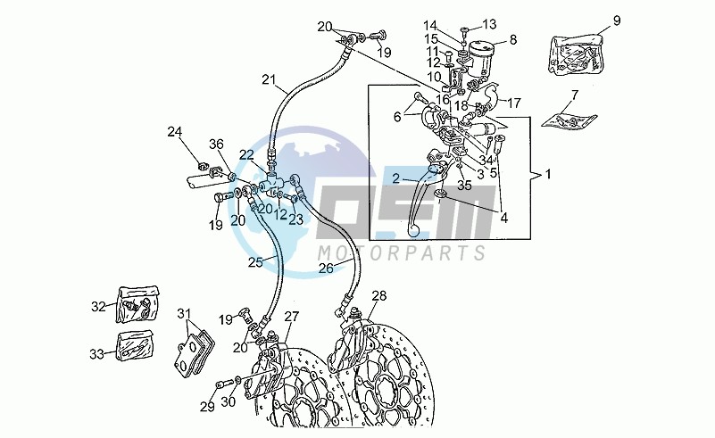 Front brake system