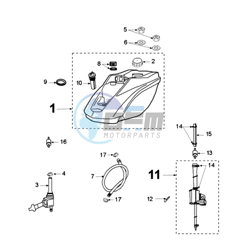 TANK AND FUEL PUMP