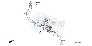 CBR1000RA9 France - (F / ABS CMF REP) drawing AIR INJECTION CONTROL VALVE