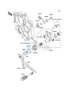 ER-6n ABS ER650DBF XX (EU ME A(FRICA) drawing Gear Change Mechanism