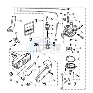 FOX A2 BE drawing CARBURETTOR