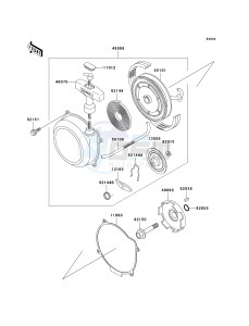 KVF 650 B [PRAIRIE 650 4X4 ADVANTAGE CLASSIC] (B1) [PRAIRIE 650 4X4 ADVANTAGE CLASSIC] drawing RECOIL STARTER