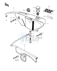 G4 TR (D-E) 100 drawing OIL TANK_CHAIN COVER -- 74-75- -