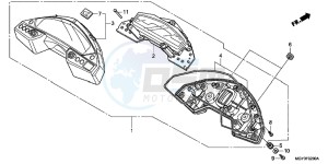 VFR800XC drawing METER