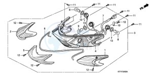 SH1259 UK - (E) drawing REAR COMBINATION LIGHT