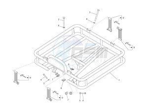 Liberty 50 4T PTT 2007-2012 (D) is drawing Rear luggage rack