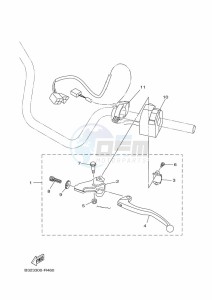 YFM700FWBD KODIAK 700 EPS (BGFN) drawing HANDLE SWITCH & LEVER