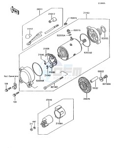 ZG 1200 B [VOYAGER XII] (B6-B9) [VOYAGER XII] drawing STARTER MOTOR-- ZG1200-B7_B8_B9- -