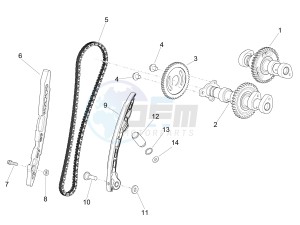 RSV4 1000 RR USA USA drawing Rear cylinder timing system