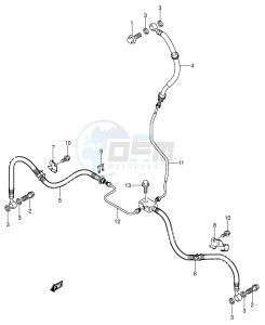 LT-A500F (P28-P33) drawing FRONT BRAKE HOSE