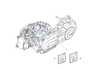 GTS 300 SUPER-TECH IE ABS E4 (APAC) drawing Engine, assembly