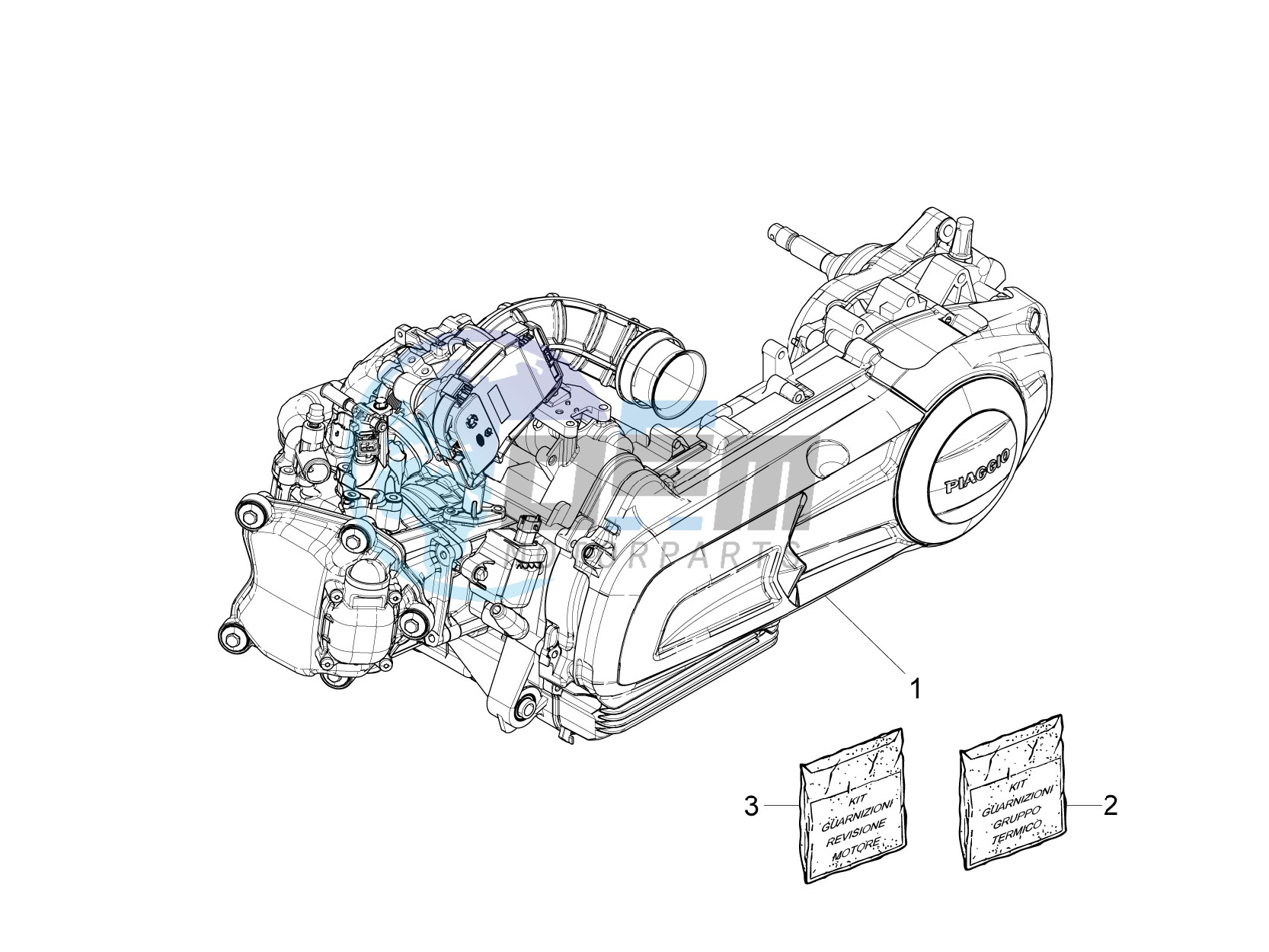 Engine, assembly