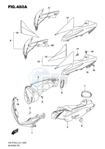 GSX-R750 drawing AIR INTAKE PIPE L5