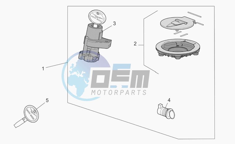 Lock hardware kit