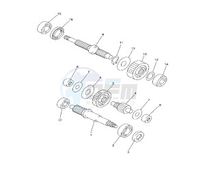 YP R X-MAX 250 drawing GEAR GROUP