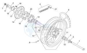 RS 125 Tuono drawing Rear Wheel