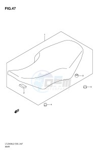 LT-Z400 (E33) drawing SEAT (LT-Z400L2 E33)