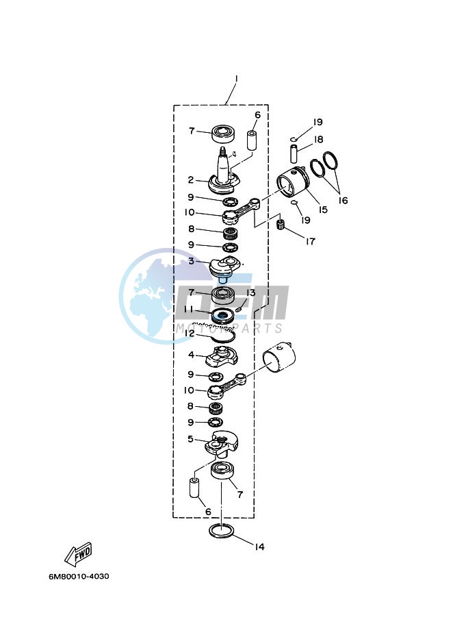 CRANKSHAFT--PISTON