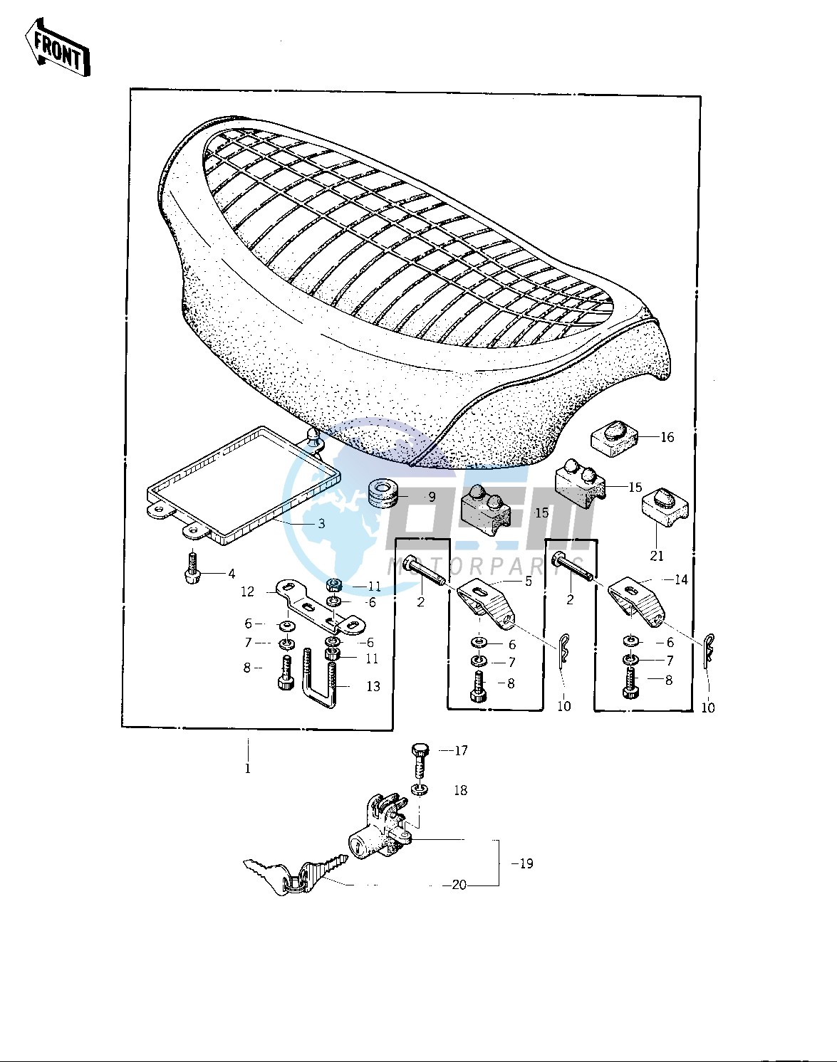 SEAT -- 74 -75 KZ400_KZ400D- -