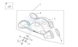 Scarabeo 50 2t e2 (eng. piaggio) drawing Turn indicators