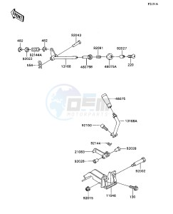 KAF 540 D [MULE 2020] (D1) [MULE 2020] drawing FRAME FITTING-- LEVER- -