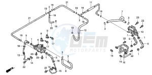 VF750C drawing AIR SUCTION VALVE (AR/SW)