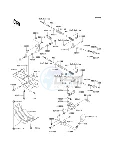 KAF 620 J [MULE 3010 TRANS4X4] (J6J-J8F) J8F drawing SHIFT LEVER-- S- --- JK1AFCJ1 6B506427 - - -