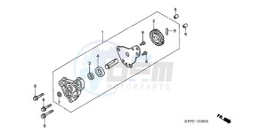 CBR125RWA France - (F / CMF WH) drawing OIL PUMP