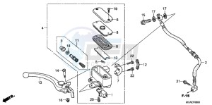 GL1800G GOLDWING 2ED drawing FRONT BRAKE MASTER CYLINDER