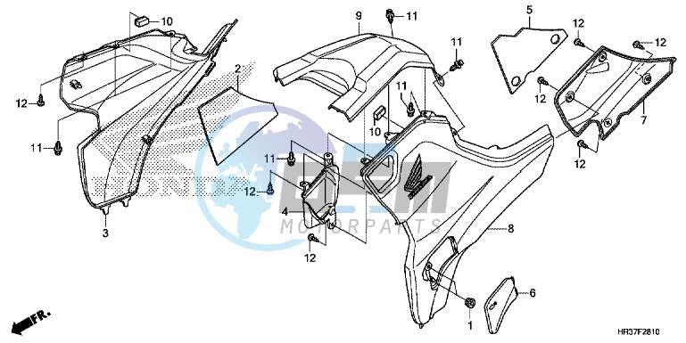 SIDE COVER/TANK COVER