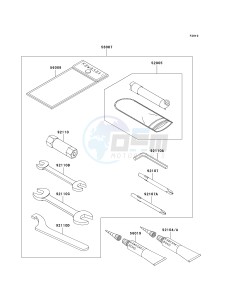 KVF 700 A [PRAIRIE 700 4X4] (A1-A2) [PRAIRIE 700 4X4] drawing OWNERS TOOLS