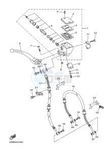 XJ6F 600 DIVERSION F CYPRUS drawing FRONT MASTER CYLINDER