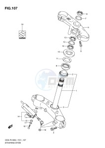 GSX-R1000 (E21) drawing STEERING STEM