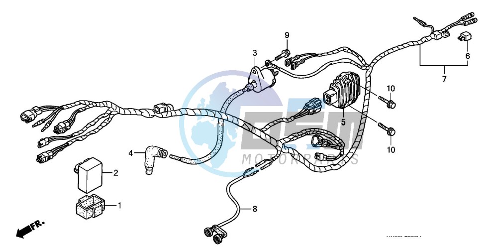 WIRE HARNESS (TRX250EX1/2/3/4/5)