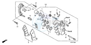 SH1259 ED / 2ED drawing FRONT BRAKE CALIPER (SH1259/1509)