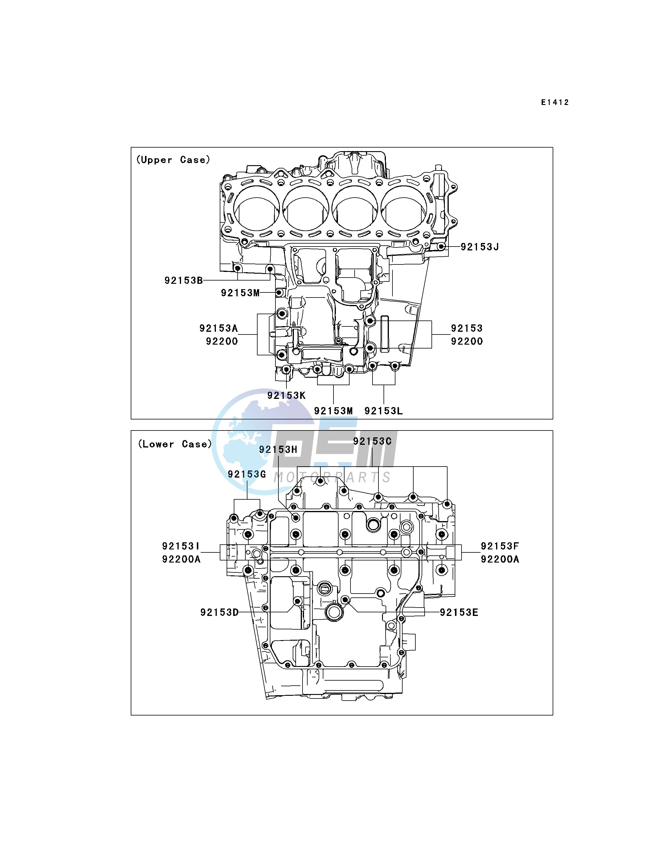 CRANKCASE BOLT PATTERN