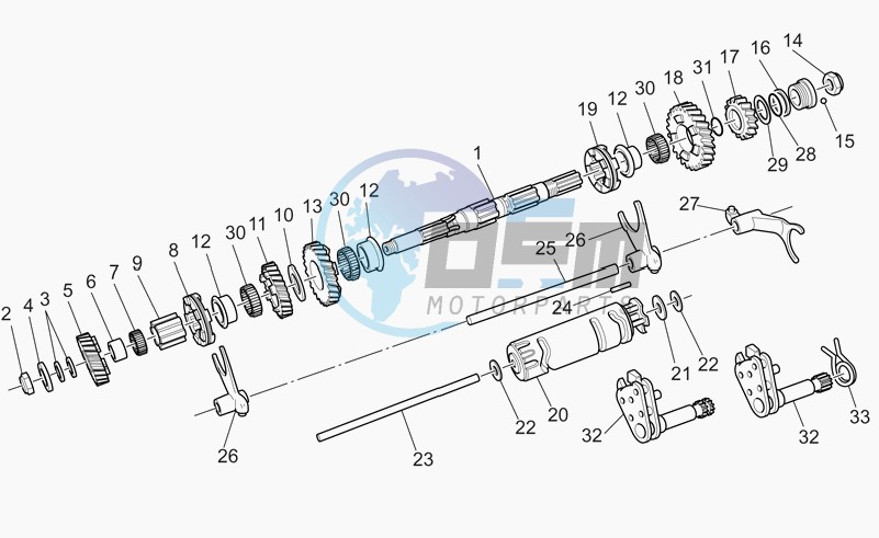 Driven shaft