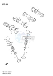 VZR1800 (E2) INTRUDER drawing CAMSHAFT - VALVE