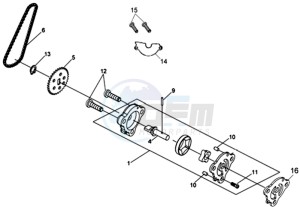 CITYCOM 300 EFI drawing OILPUMP / V-SNAAR OILPUMP