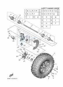 YXE1000EWS YX10EPSM (B4M2) drawing FRONT WHEEL