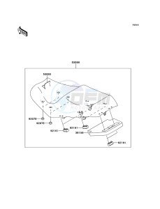 1400GTR_ABS ZG1400CEF FR GB XX (EU ME A(FRICA) drawing Seat