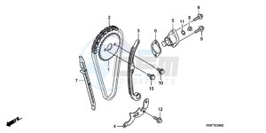 CBF125MA France - (F) drawing CAM CHAIN/TENSIONER