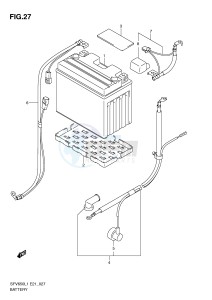 SFV650 (E21) Gladius drawing BATTERY (SFV650AL1 E21)