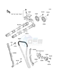 NINJA ZX-10R ZX1000E9F FR GB XX (EU ME A(FRICA) drawing Camshaft(s)/Tensioner