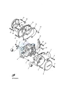 PW50 (2SAH) drawing CRANKCASE