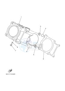 YFM450FWA GRIZZLY 450 IRS (BM81) drawing CYLINDER