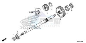 TRX500FM2G TRX500FM Europe Direct - (ED) drawing FINAL SHAFT