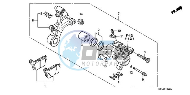 REAR BRAKE CALIPER